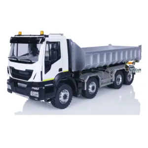 LESU Metal 8x8 Hydraulic RC Dumper Truck 1/14 Ready To Run Remote Control Emulated Car Hobby Models Assembled Painted