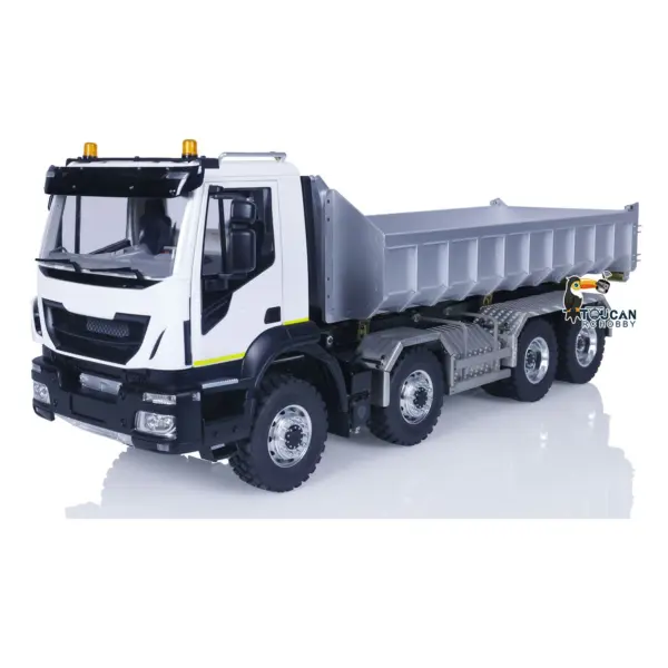 LESU Metal 8x8 Hydraulic RC Dumper Truck 1/14 Ready To Run Remote Control Emulated Car Hobby Models Assembled Painted