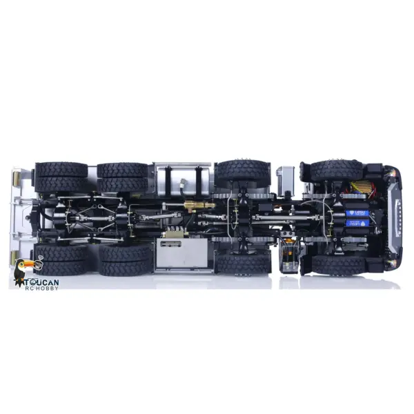 LESU Metal 8x8 Hydraulic RC Dumper Truck 1/14 Ready To Run Remote Control Emulated Car Hobby Models Assembled Painted