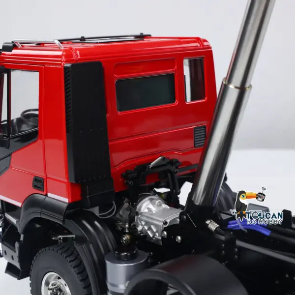 1/14 8x8 Metal Hydraulic RC Dump Truck Remote Control Tipper Car Sound Lights Assembled Painted Model ESC Motor Servo