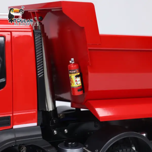 1/14 8x8 Metal Hydraulic RC Dump Truck Remote Control Tipper Car Sound Lights Assembled Painted Model ESC Motor Servo