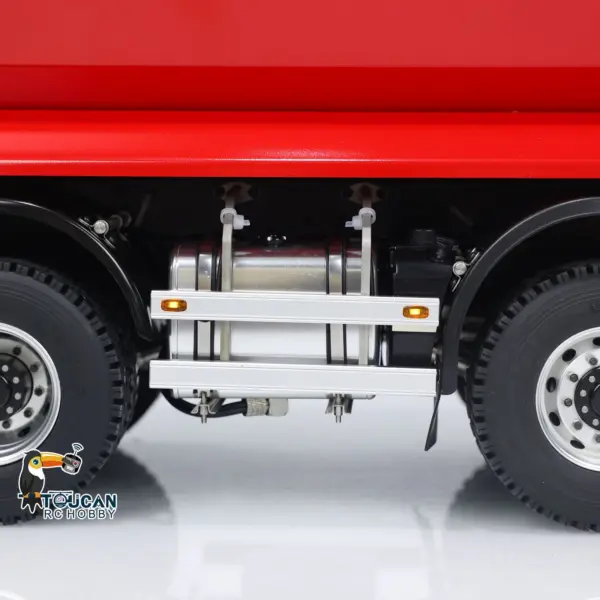 1/14 8x8 Metal Hydraulic RC Dump Truck Remote Control Tipper Car Sound Lights Assembled Painted Model ESC Motor Servo