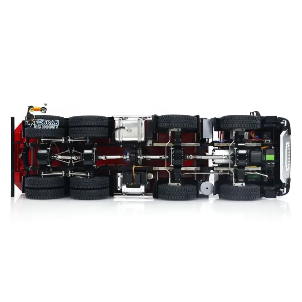 1/14 8x8 Metal Hydraulic RC Dump Truck Remote Control Tipper Car Sound Lights Assembled Painted Model ESC Motor Servo