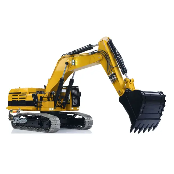 55KG! 395F 1/12 Metal RC Tracked Excavator Remote Control Hydraulic Digger 2830 Brushless Motor Dual Pump System Flysky Radio