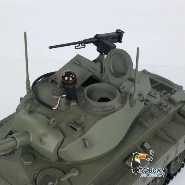 Tongde 1/16 M24 Chaffee RC Light Tank Electric 320 Degrees Toys Infrared Barrel Recoil Military Armored Model