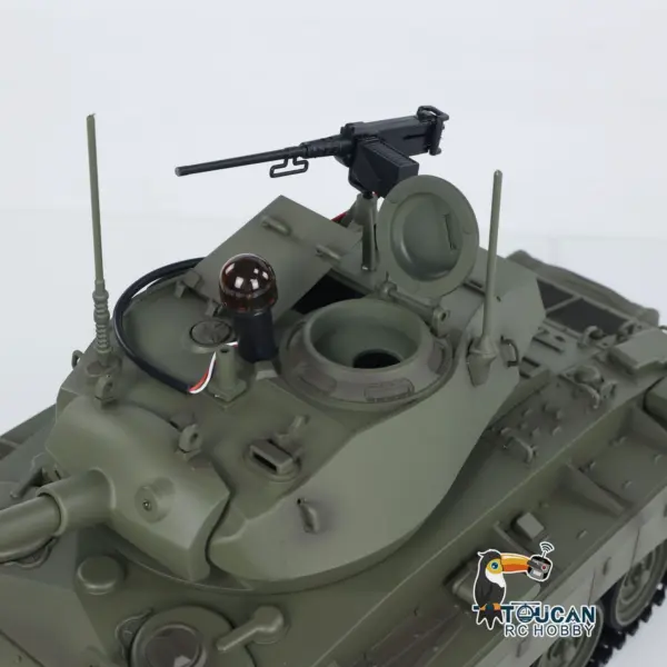 Tongde 1/16 M24 Chaffee RC Light Electric Tank Infantry Combat System Vehicle Model Barrel Recoil Without BB Shooting Unit