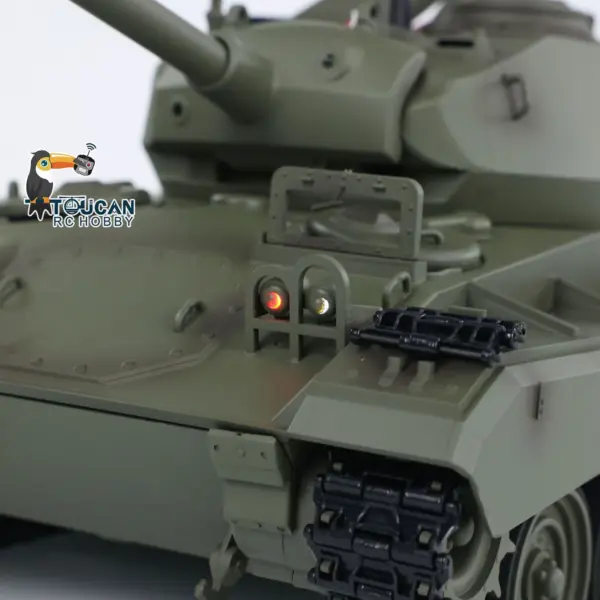 Tongde 1/16 M24 Chaffee RC Light Tank Electric 320 Degrees Toys Infrared Barrel Recoil Military Armored Model