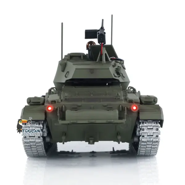 Tongde M24 Chaffee 1/16 RC Light Tank Infrared Combating System Military Model Barrel Recoil Metal Upgraded Wheels Gearbox 320