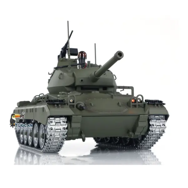 Tongde M24 Chaffee 1/16 RC Light Tank Infrared Combating System Military Model Barrel Recoil Metal Upgraded Wheels Gearbox 320