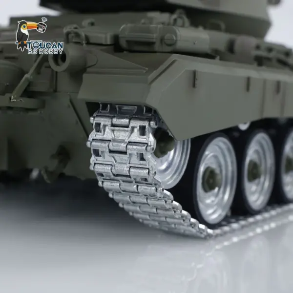 Tongde M24 Chaffee 1/16 RC Light Tank Infrared Combating System Military Model Barrel Recoil Metal Upgraded Wheels Gearbox 320