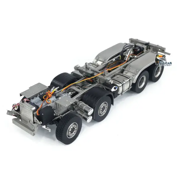 1/14 3-way 8x8 RC Hydraulic Dumper Car Remote Control Dump Truck Tipper K3363 Assembled Unpainted Models Light Sound System