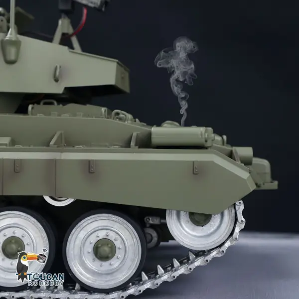 Tongde M24 Chaffee 1/16 RC Light Tank Infrared Combating System Military Model Barrel Recoil Metal Upgraded Wheels Gearbox 320