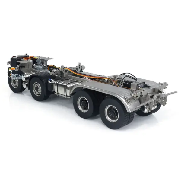 1/14 3-way 8x8 RC Hydraulic Dumper Car Remote Control Dump Truck Tipper K3363 Assembled Unpainted Models Light Sound System