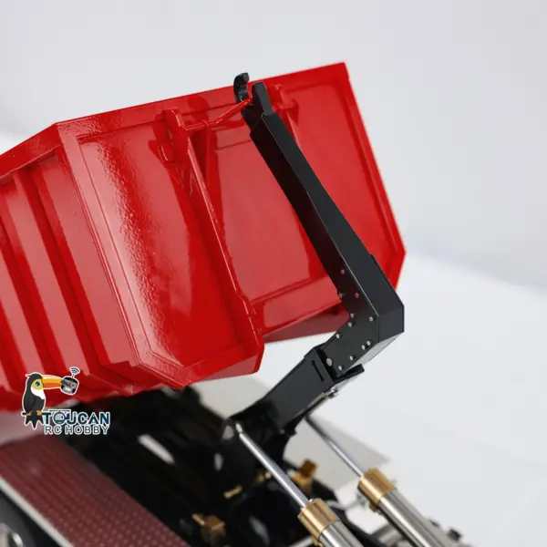 1/14 8x8 RC Hydraulic Equipment Radio Controlled Roll Off Dumper Trucks Full Dump Truck U-shaped Short High Bucket Timber Flatbed