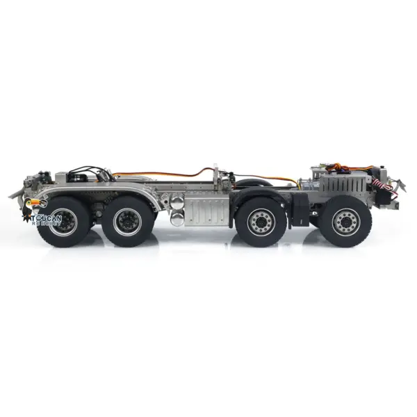 1/14 3-way 8x8 RC Hydraulic Dumper Car Remote Control Dump Truck Tipper K3363 Assembled Unpainted Models Light Sound System