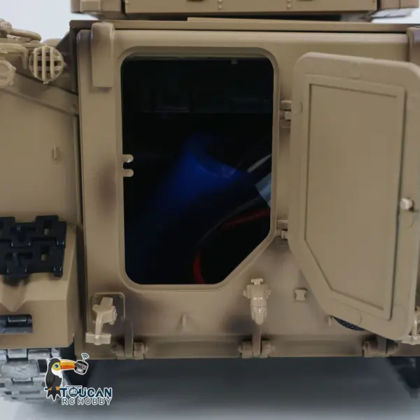 1/16 Tongde Remote Control Tank M2412-A M113A1 MRV Infrared Barrel Recoil Fire Flashing 320 Turret Rotation Metal Drive Gearbox
