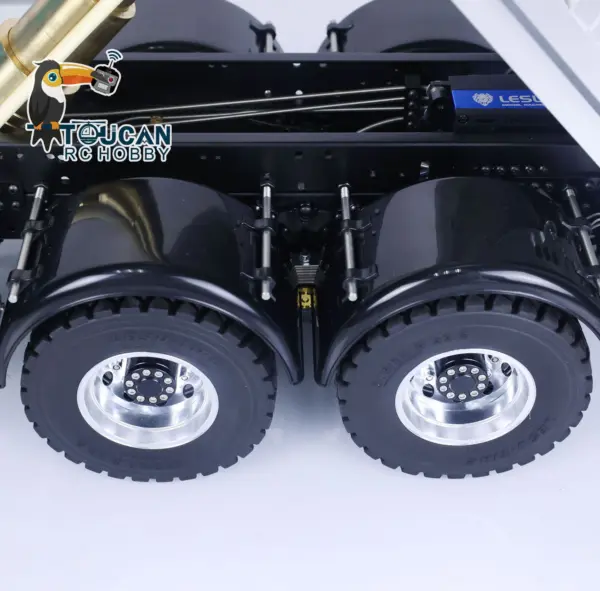 LESU 1/14 Painted RTR RC Hydraulic Dump Truck 8X8 for Metal Chassis Lock Differential Steering Servo Charger ESC