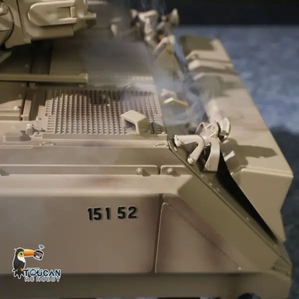 1/16 Tongde Remote Control Tank M2412-A M113A1 MRV Infrared Barrel Recoil Fire Flashing 320 Turret Rotation Metal Drive Gearbox