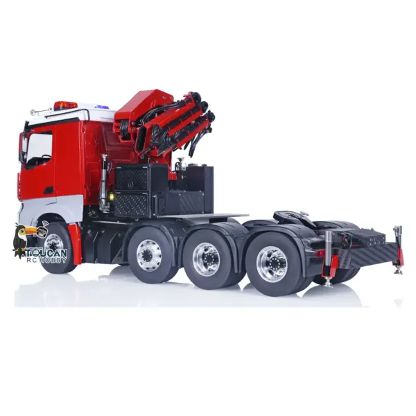 8x8 TOUCAN 1/14 RC Tractor Truck Remote Control Hydraulic Crane Cars Metal Chassis