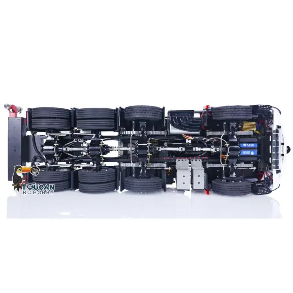 8x8 TOUCAN 1/14 RC Tractor Truck Remote Control Hydraulic Crane Cars Metal Chassis