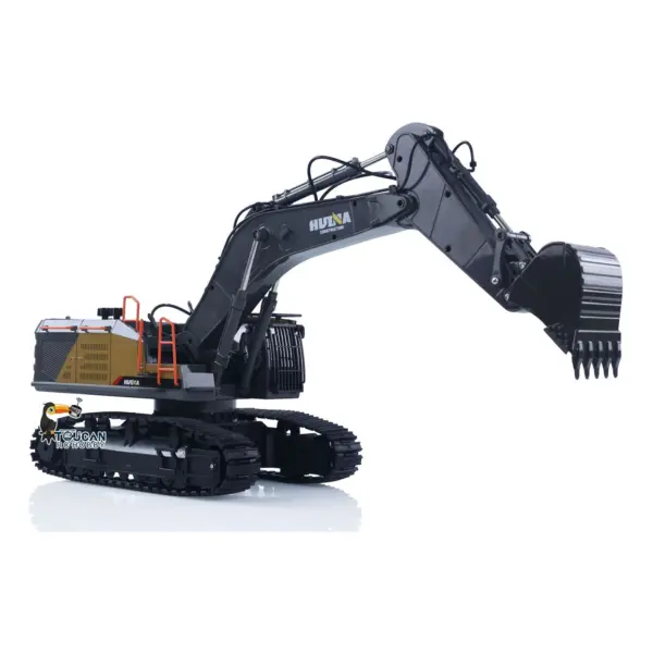 HUINA Toy 1/14 RC Tracked Excavator Car Ready To Run 592 Model Assembled Painted Gifts 2.4Ghz Radio Light Sound Tracks Battery