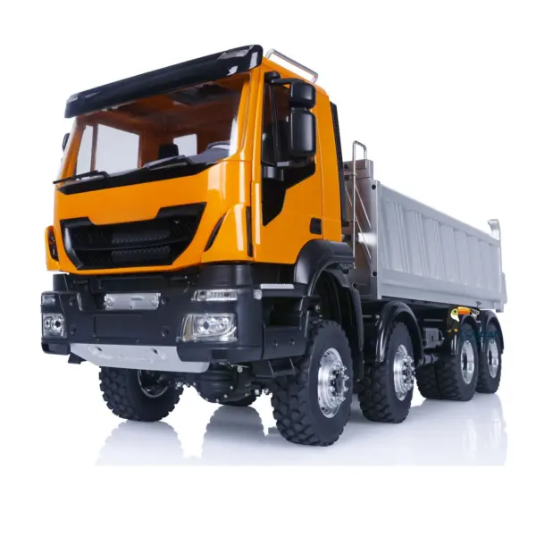 LESU 1/14 Painted RTR RC Hydraulic Dump Truck 8X8 for Metal Chassis Lock Differential Steering Servo Charger ESC