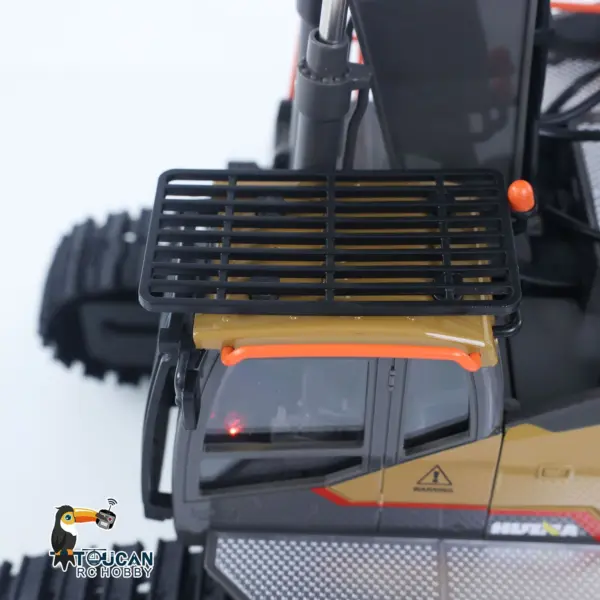HUINA Toy 1/14 RC Tracked Excavator Car Ready To Run 592 Model Assembled Painted Gifts 2.4Ghz Radio Light Sound Tracks Battery