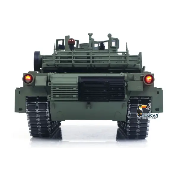 TOUCAN TUSK II 1/16 Metal Remote Control Tank 3918 Abrams M1A2 IR Dual Flow Gearbox Turret 360 Rotation Barrel Recoil Elevation