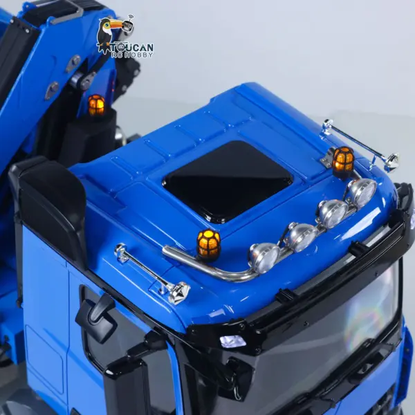 1/14 RC Hydraulic Crane Dumper Truck 10x10 Full Dump Car Model 3-speed Gearbox with U-shaped High Standard Bucket Timber Flatbed