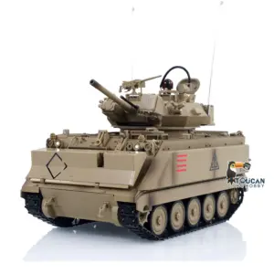 TD 1/16 RC Military Tank M2412-A M113A1 MRV 320 Turret Rotary Barrel Recoil Elevation Infrared Driving Wheel Idlers Gearbox
