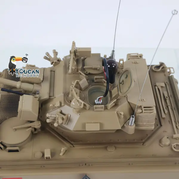 TD 1/16 RC Military Tank M2412-A M113A1 MRV 320 Turret Rotary Barrel Recoil Elevation Infrared Driving Wheel Idlers Gearbox