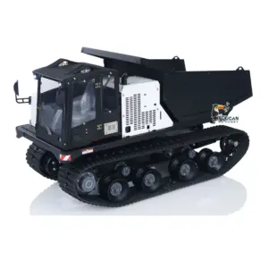 Metal 1/14 RC Hydraulic Crawler Dump Truck T14R Radio Controlled Tracked Tipper RTR Construction Vehicle ST8 Light Sound Battery