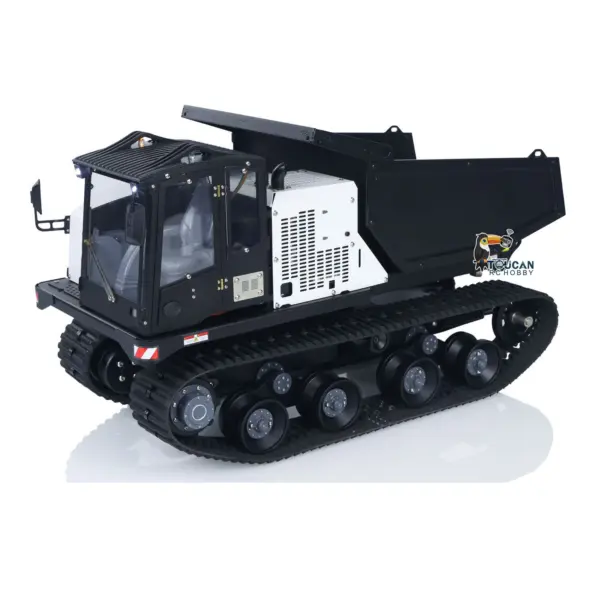 Metal 1/14 RC Hydraulic Crawler Dump Truck T14R Radio Controlled Tracked Tipper RTR Construction Vehicle ST8 Light Sound Battery