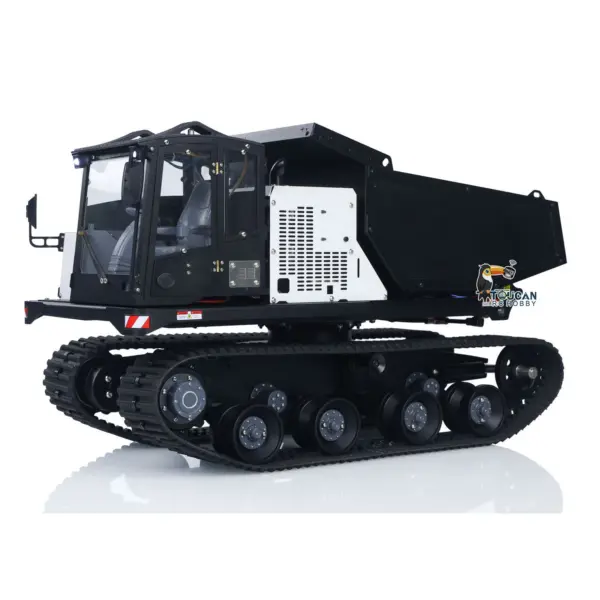 Metal 1/14 RC Hydraulic Crawler Dump Truck T14R Radio Controlled Tracked Tipper RTR Construction Vehicle ST8 Light Sound Battery