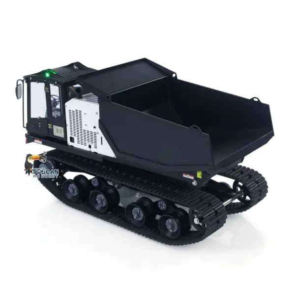 Metal 1/14 RC Hydraulic Crawler Dump Truck T14R Radio Controlled Tracked Tipper RTR Construction Vehicle ST8 Light Sound Battery