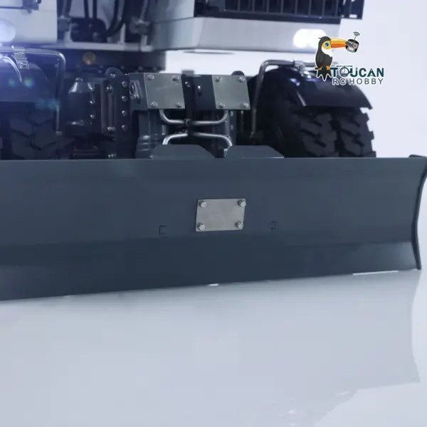 1:14 Metal RC Hydraulic Wheeled Excavator LR914 4*4 3-arms Digger Engineering Vehicle RTR Axle Lock Upgrade Brushless Motor 8-ways Valve PL18EV Lite Radio Controller Light Sound