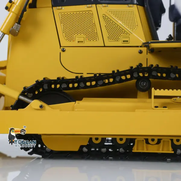1/12 RC Metal Hydraulic Bulldozer D65EX Radio Controlled Heavy Machine Model Emulated Construction Car I6S Light Sound