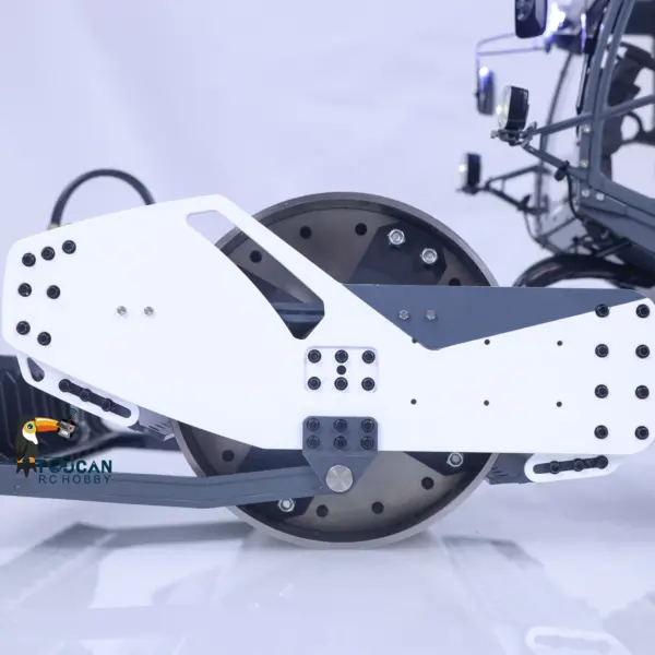 LESU 1/14 Hydraulic RC White Road Roller Aoue-H13i Electric Assembled Engineering Metal Vehicle Sound Light System ESC Motor