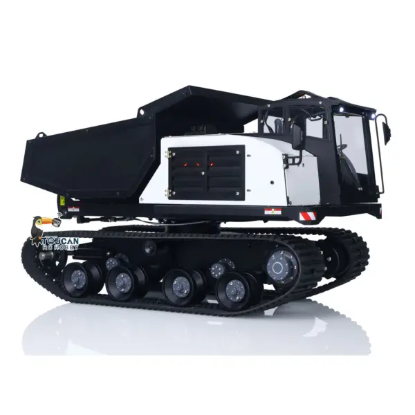 Metal 1/14 RC Hydraulic Crawler Dump Truck T14R Radio Controlled Tracked Tipper RTR Construction Vehicle ST8 Light Sound Battery
