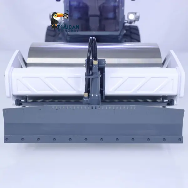 LESU 1/14 Hydraulic RC White Road Roller Aoue-H13i Electric Assembled Engineering Metal Vehicle Sound Light System ESC Motor