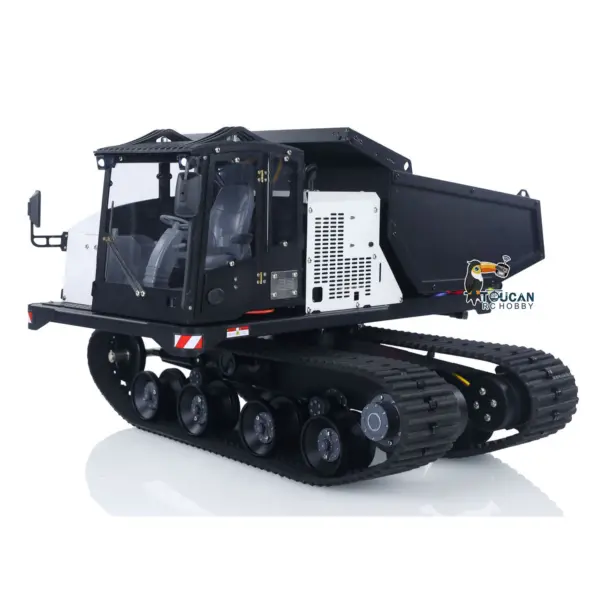 Metal 1/14 RC Hydraulic Crawler Dump Truck T14R Radio Controlled Tracked Tipper RTR Construction Vehicle ST8 Light Sound Battery