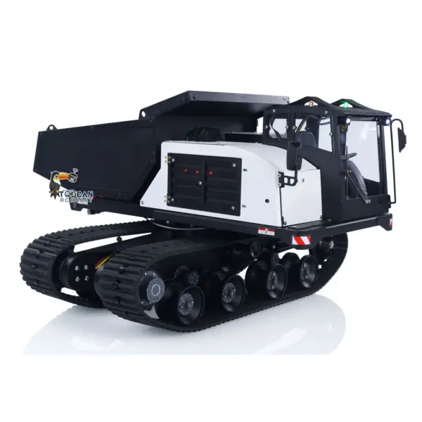 Metal 1/14 RC Hydraulic Crawler Dump Truck T14R Radio Controlled Tracked Tipper RTR Construction Vehicle ST8 Light Sound Battery