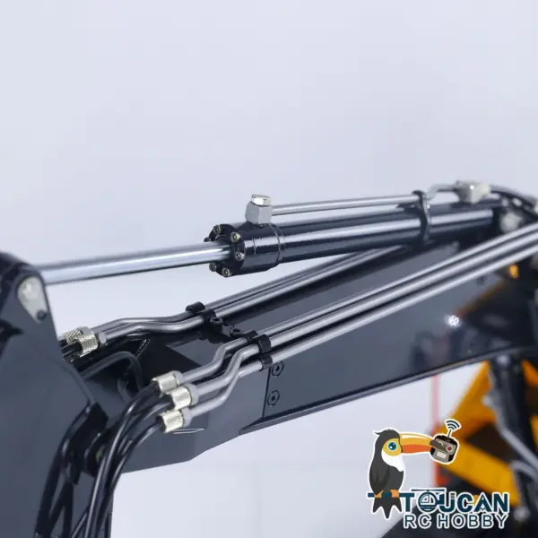 MTM Metal 1/14 2 Arms Remote Control Hydraulic Excavator EC380 RC Diggers Assembled and Painted Vehicle Car Model Heavy Machine