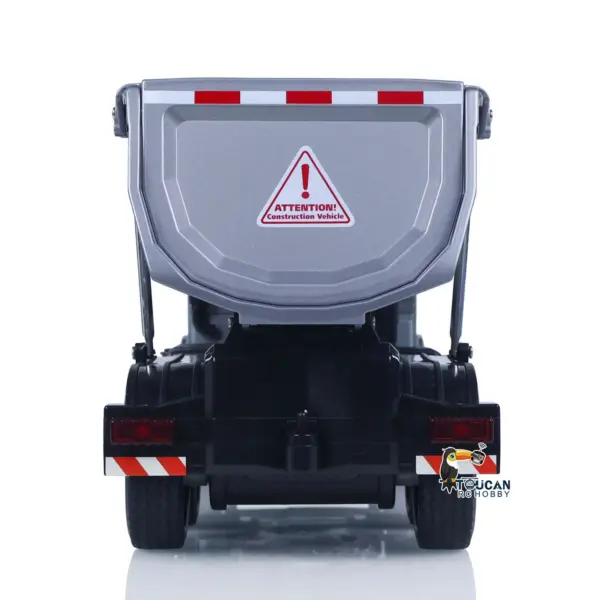 DoubleE 1/20 6X6 Metal RC Dump Truck E590 003 Electric Lifting Remote Control Tipper Car Model Metal Gears Sounds Lights Battery Motor Radio System RTR