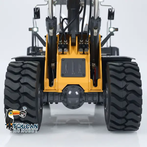 XDRC 1/14 Scale Hydraulic RC Loader 580 Radio Control Construction Vehicle Electric Model Sound Light DIY Cars