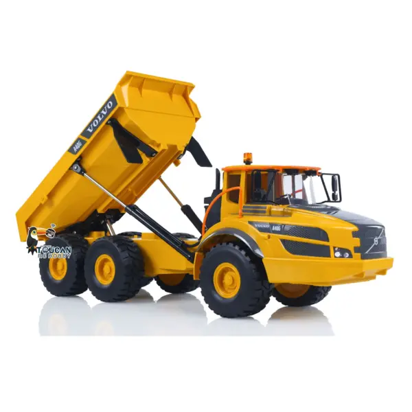 Plastic DoubleE E591 003 1/20 RC Articulated Dumper 6WD Electric Remote Control TruckMotor Battery USB Charging Cable RTR