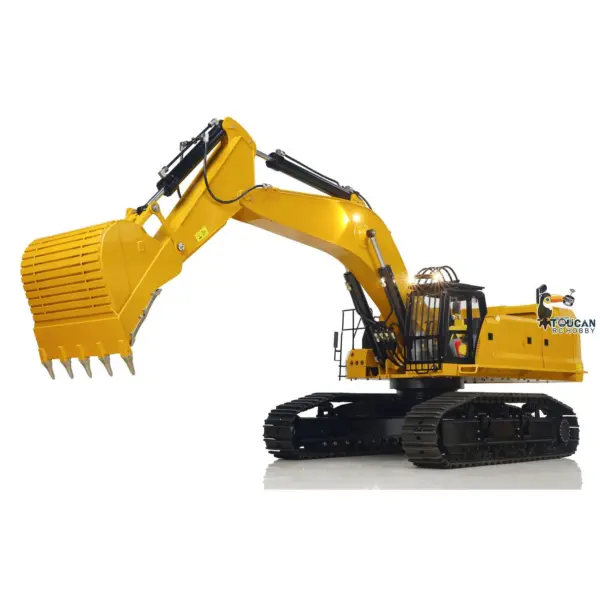 1/8 395 Metal RC Hydraulic Excavator Heavy Duty Digger RTR Radio Controlled Construction Vehicle FlySky ST8 Radio Brushless Motor 3CH Valve Light Battery Charger