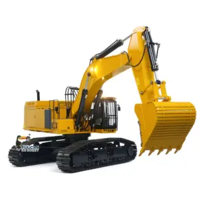150KG! Metal 1/8 390F RC Hydraulic Excavator Heavy Duty Construction Vehicles Remote Control Digger ESC Servo RTR Light Sound System