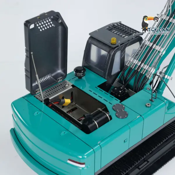 KABOLITE 1/14 K350 200 3Arm RC Hydraulic Excavator Remote Control Digger Model Light Sound System Flysky Radio RTR Battery