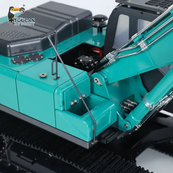 KABOLITE 1/14 K350 200 3Arm RC Hydraulic Excavator Remote Control Digger Model Light Sound System Flysky Radio RTR Battery